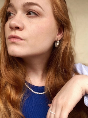 LILY klasyczny naszyjnik z naturalnych pereł